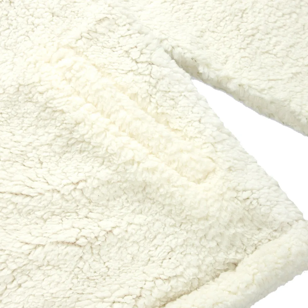 10.DEEP REVERSIBLE POODLE FLEECE™ COACH'S JACKET // WHITE/BROWN