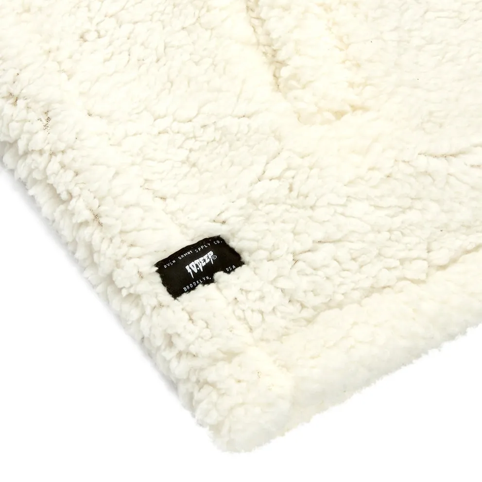 10.DEEP REVERSIBLE POODLE FLEECE™ COACH'S JACKET // WHITE/BROWN