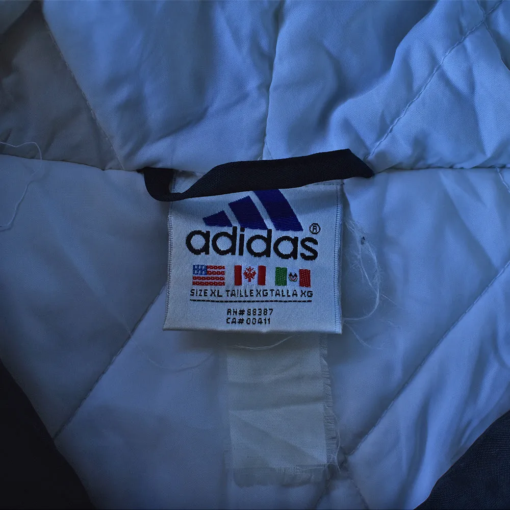 90’s adidas 中綿入り フード付き ナイロンジャケット 231119