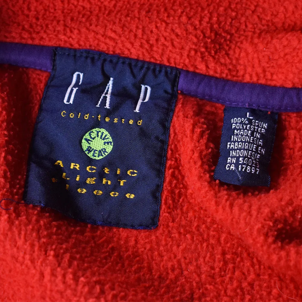 90’s GAP ナイスカラー！ ハーフジップ フリースプルオーバー 240111