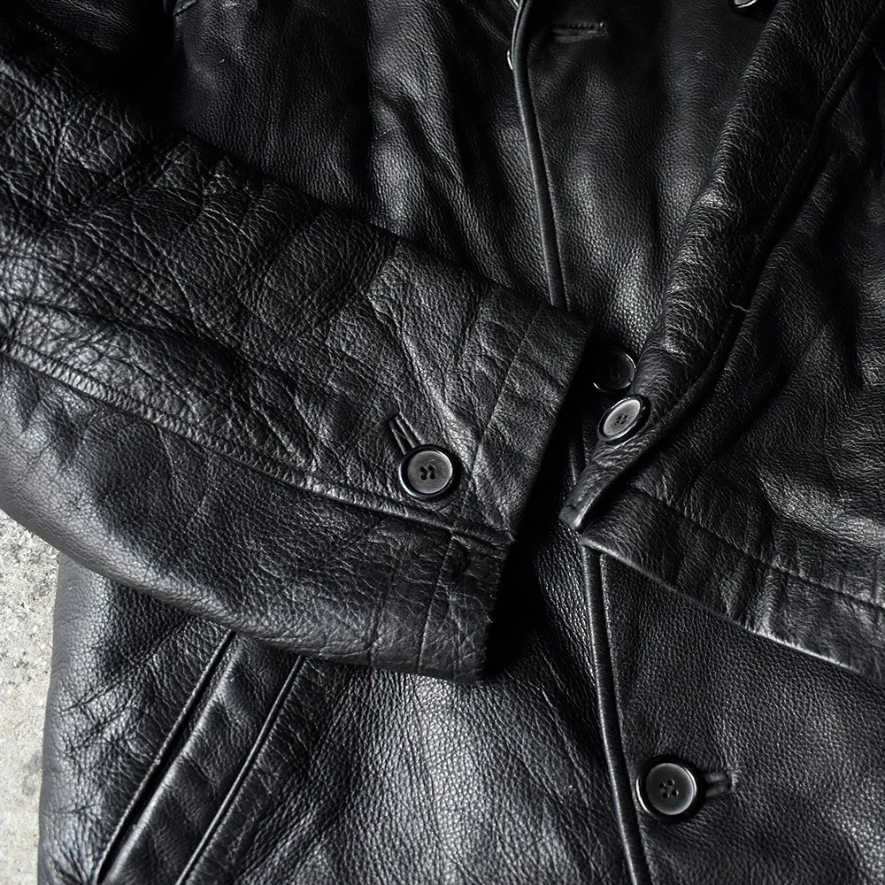 90’s Kenneth Cole レザーカーコート レザージャケット 240122H