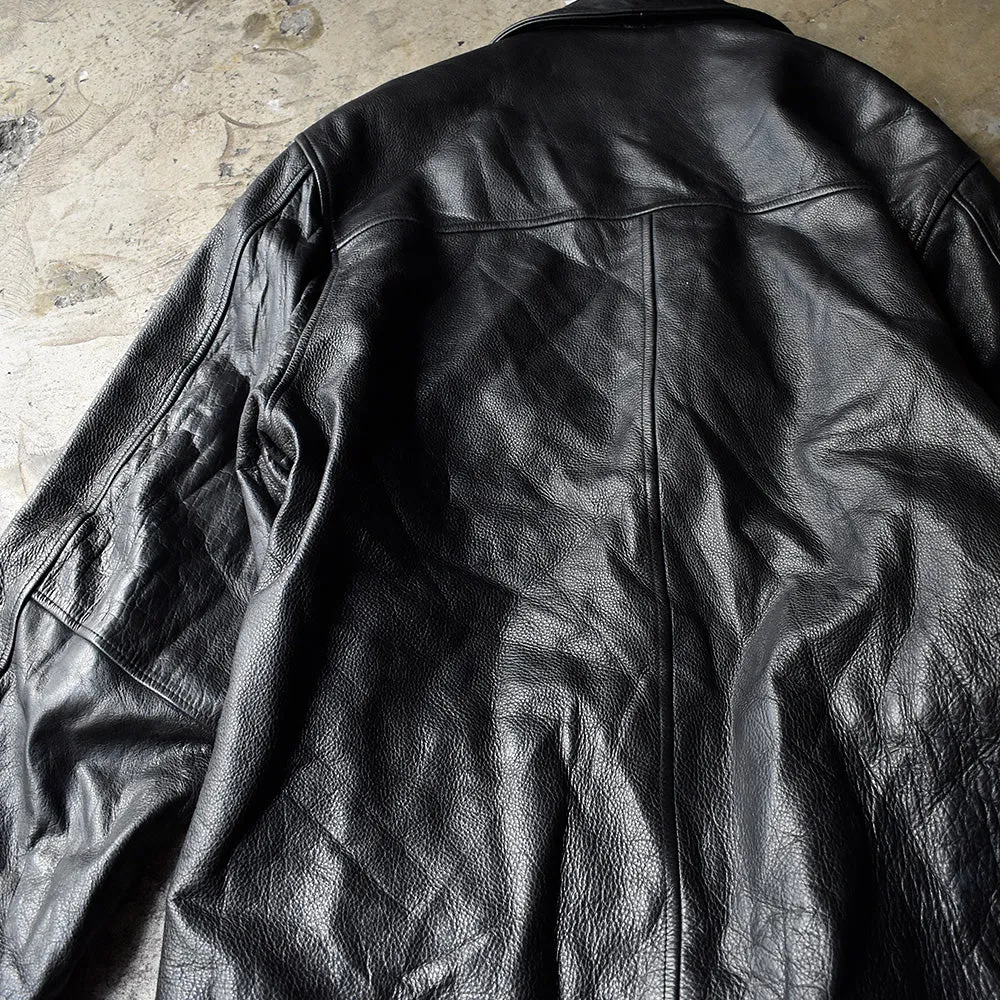 90’s Kenneth Cole レザーカーコート レザージャケット 240122H
