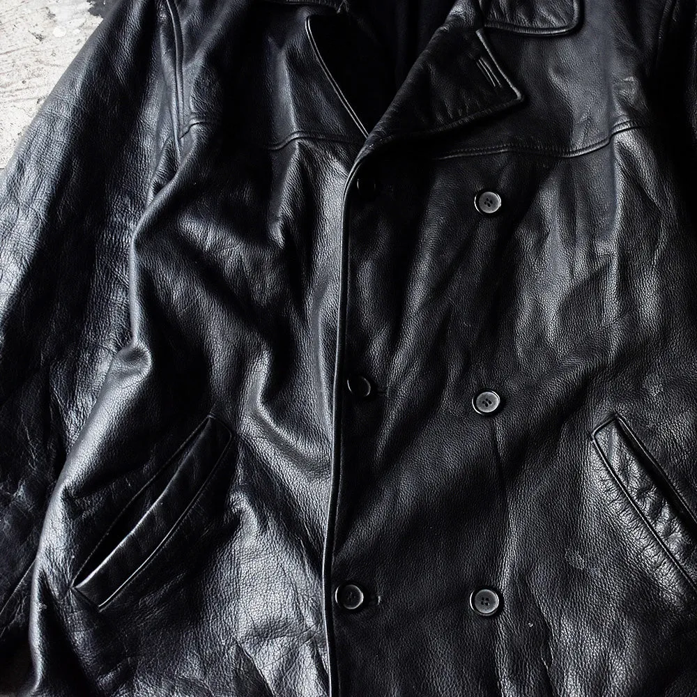 90’s Kenneth Cole レザーカーコート レザージャケット 240122H