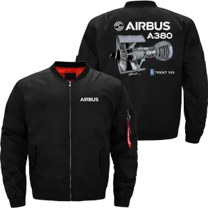 AIRBUS A380 TRENT 900 BOMBER FLIGHT AVIATOR JACKET