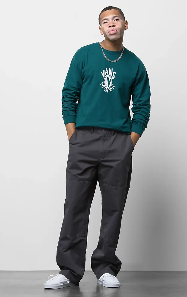 Authentic Chino Loose Double Knee Pant* | Charcoal