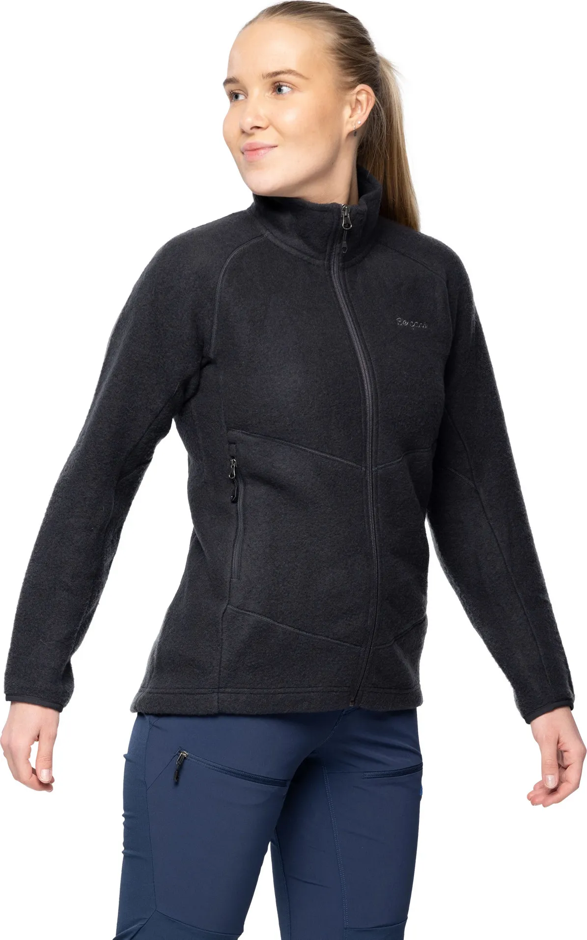 Bergans Women&#x27;s Rabot Merino Fleece Midlayer Jacket Dark Shadow Grey | Buy Bergans Women&#x27;s Rabot Merino Fleece Midlayer Jacket Dark Shadow Grey here | Outnorth