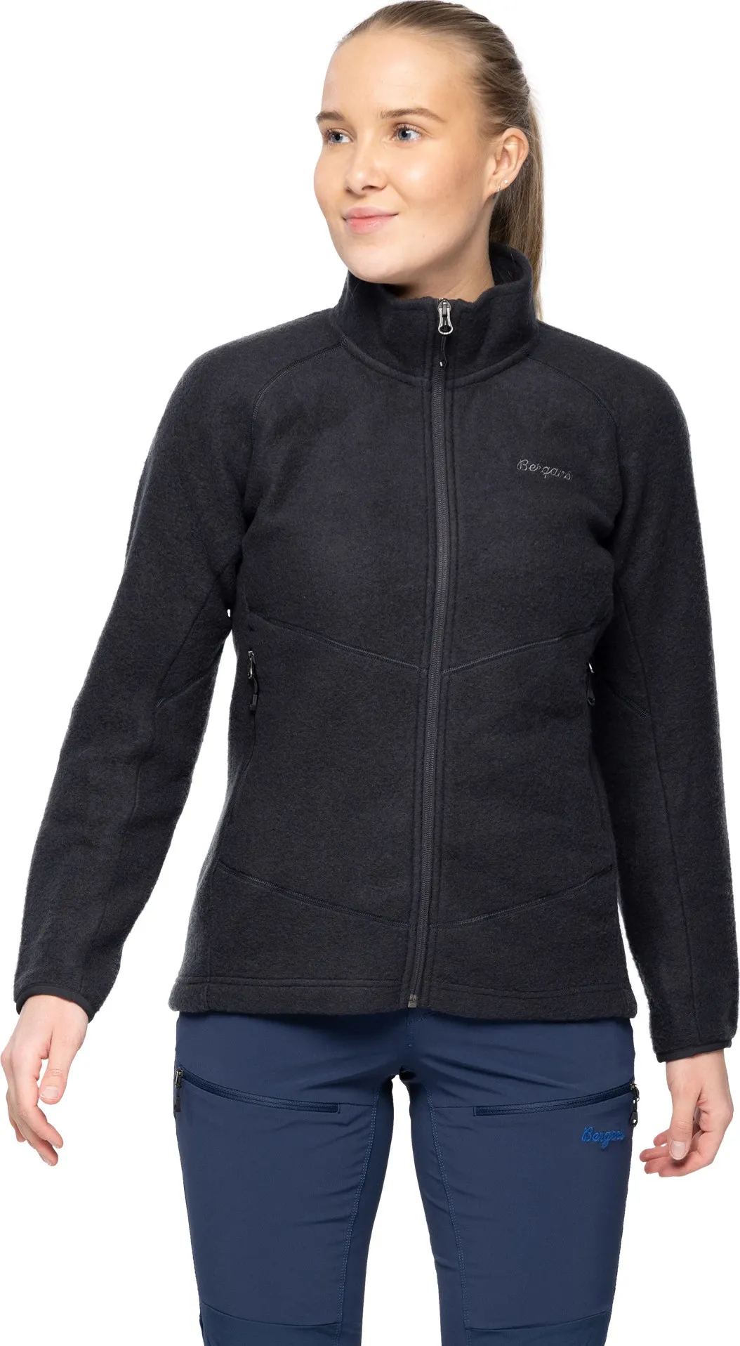 Bergans Women&#x27;s Rabot Merino Fleece Midlayer Jacket Dark Shadow Grey | Buy Bergans Women&#x27;s Rabot Merino Fleece Midlayer Jacket Dark Shadow Grey here | Outnorth