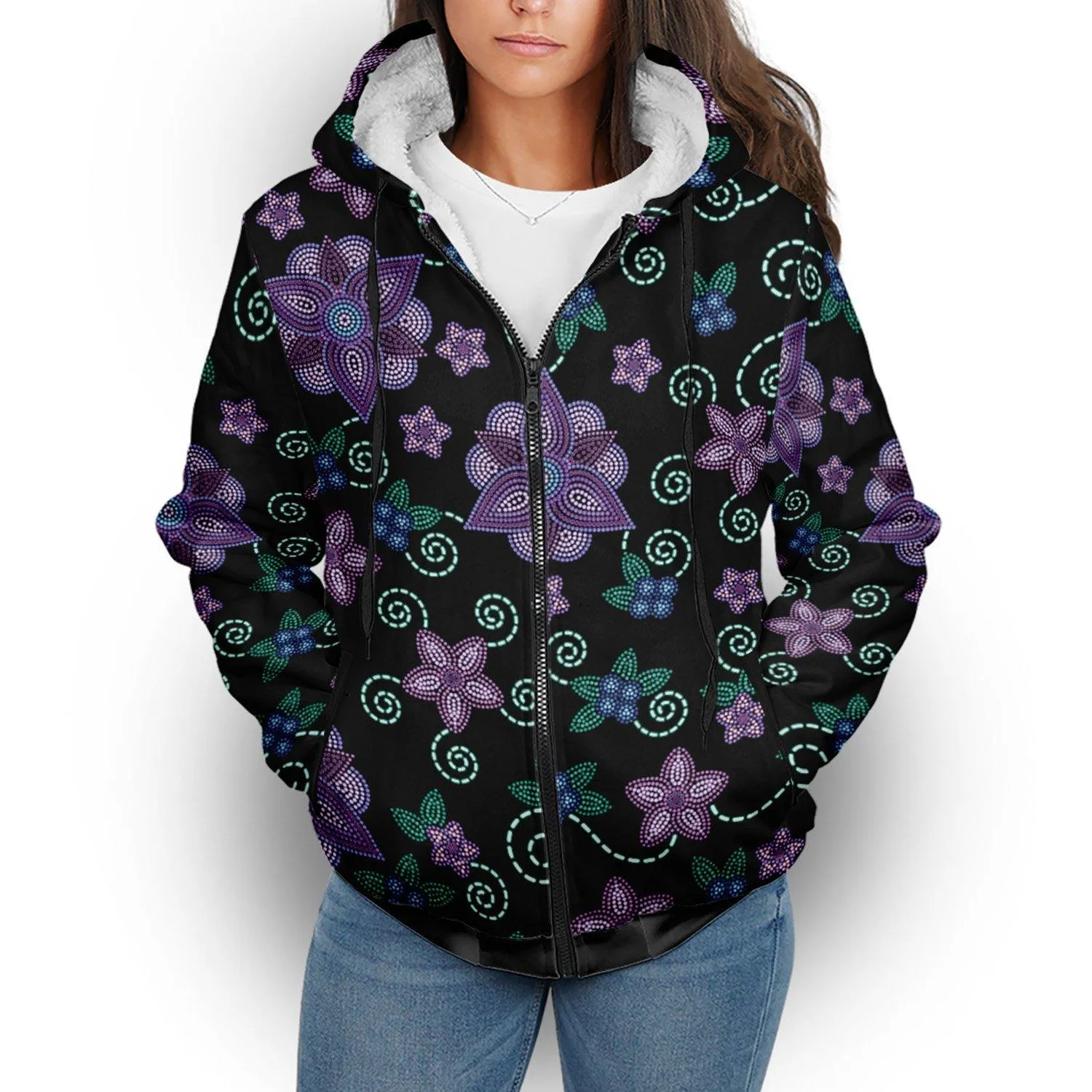 Berry Picking Sherpa Hoodie