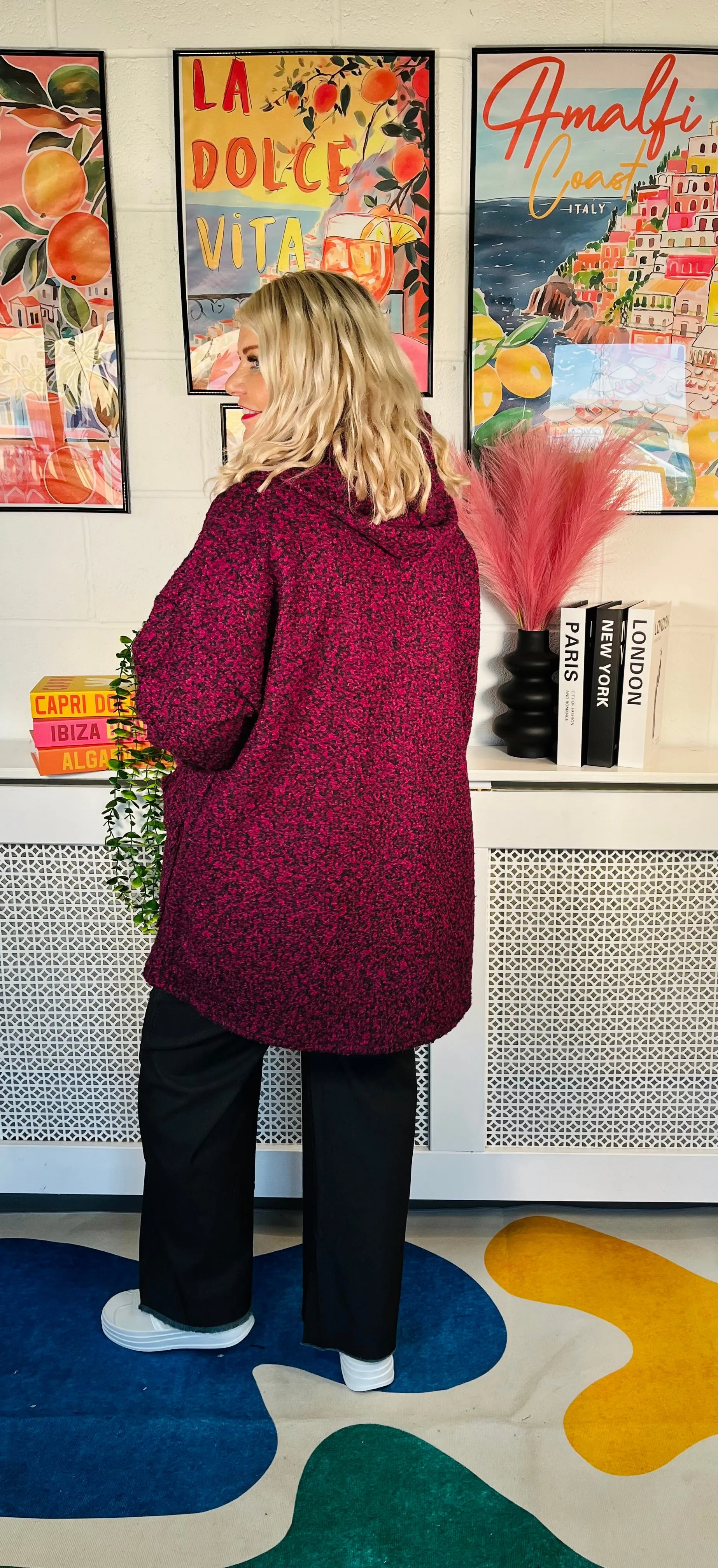 Betty Boucle Winter Jacket - Magenta