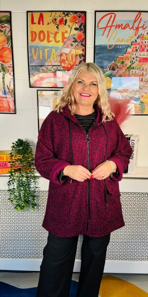 Betty Boucle Winter Jacket - Magenta
