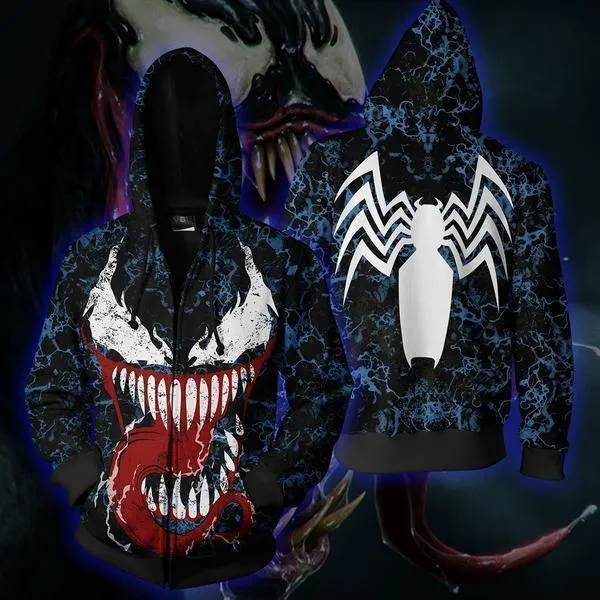 Blue VENOM Hoodie Jacket