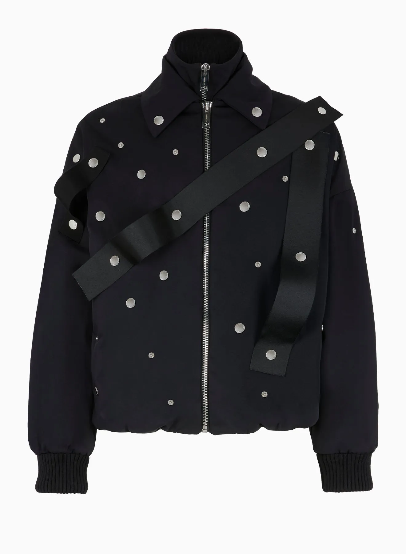 BOMBER BOTTON RAIN WITH DETACHEBLE COLLAR
