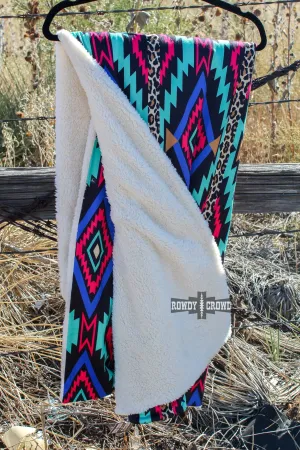 Boujee Cowgirl Sherpa Cuddle Blanket