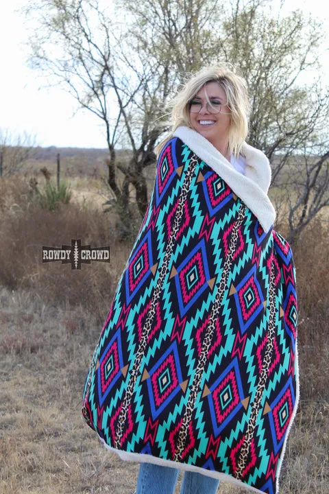 Boujee Cowgirl Sherpa Cuddle Blanket