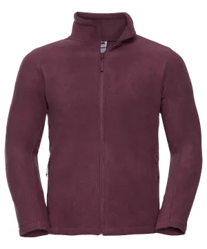 Burgundy - Full-zip outdoor fleece