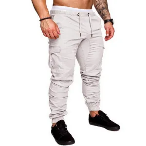 Cargo Joggers - White