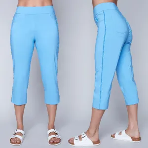 Carre Noir Blue 3/4 Pant -Sky Blue