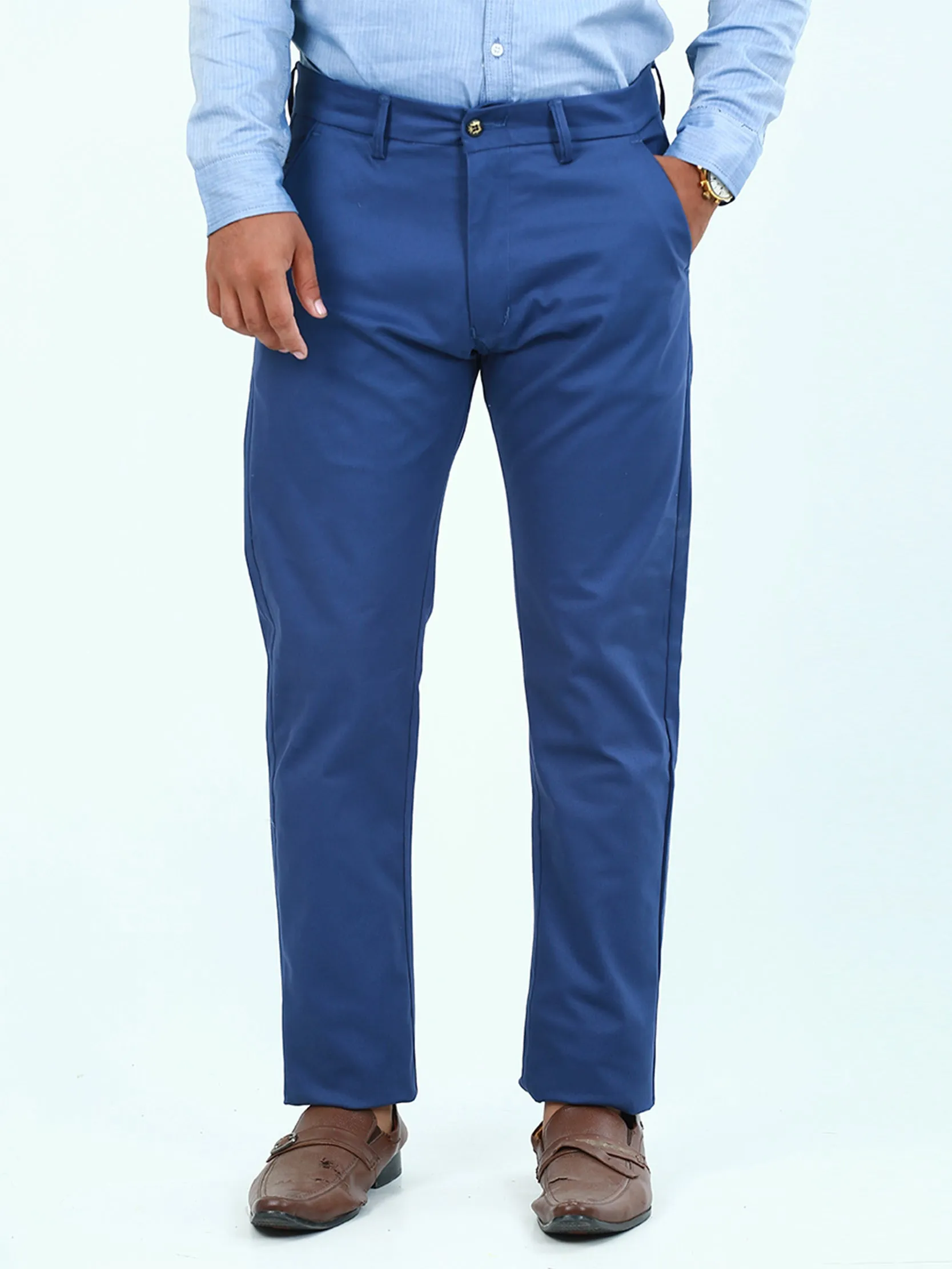 Cotton Chino Pant For Men Ink Blue MCP17