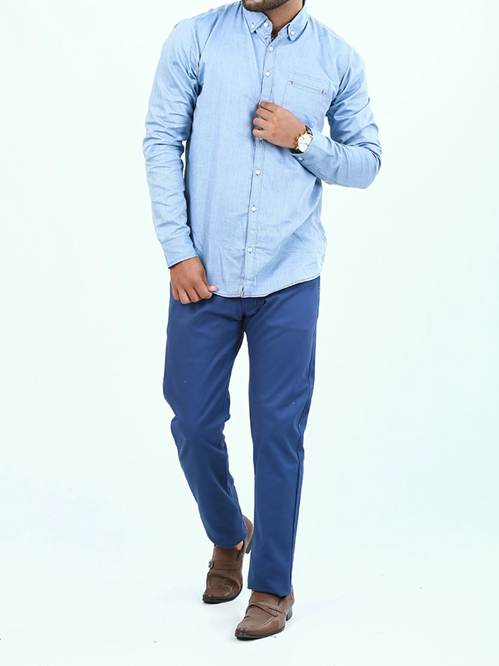 Cotton Chino Pant For Men Ink Blue MCP17