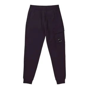 C.P. Company Diagonal Raised Fleece Cargo Sweatpants in Nightshade- Purple