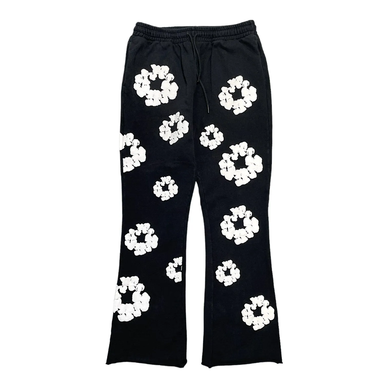 Denim Tears x Readymade The Cotton Wreath Flare Sweatpants Black Pre-Owned
