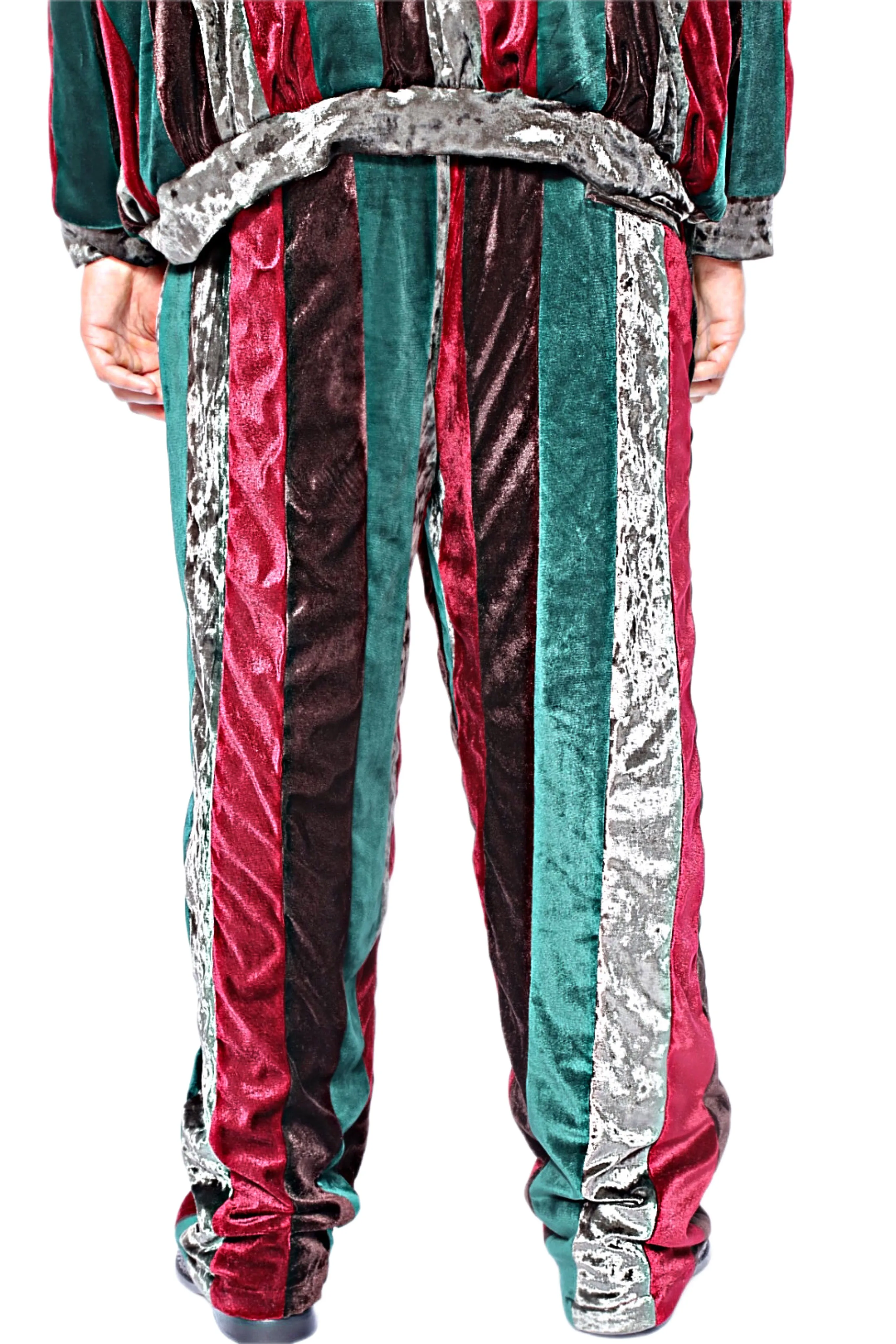 Diallo Striped Velour Joggers