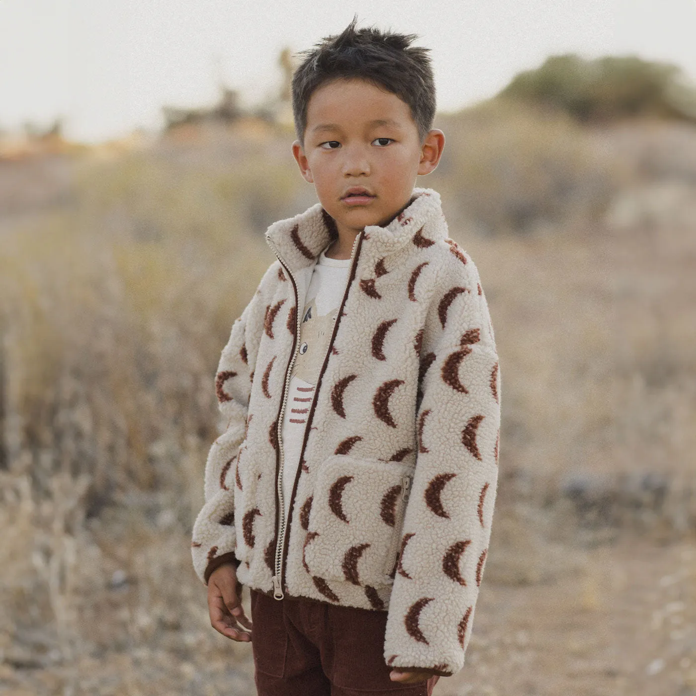 Felix Jacket - Moons - Stone - FINAL SALE