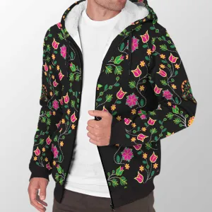 Floral Animal Sherpa Hoodie