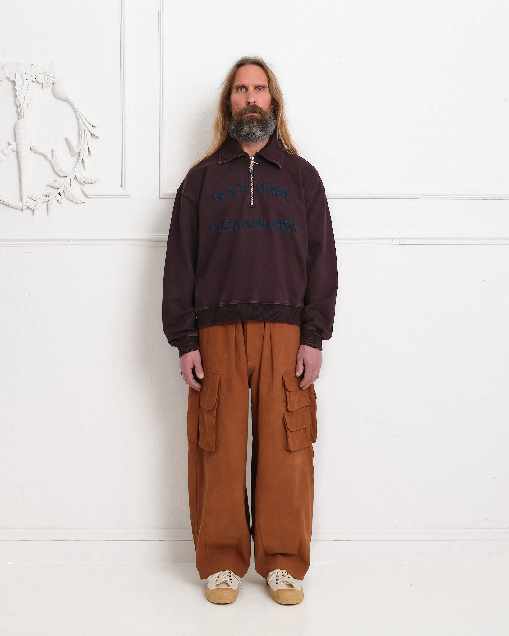 Geo Pullover -  Aubergine
