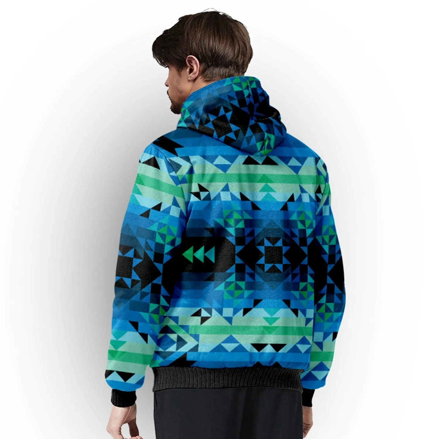 Green Star Sherpa Hoodie