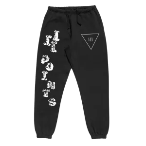 III Points 22 Symbols Black Sweatpants
