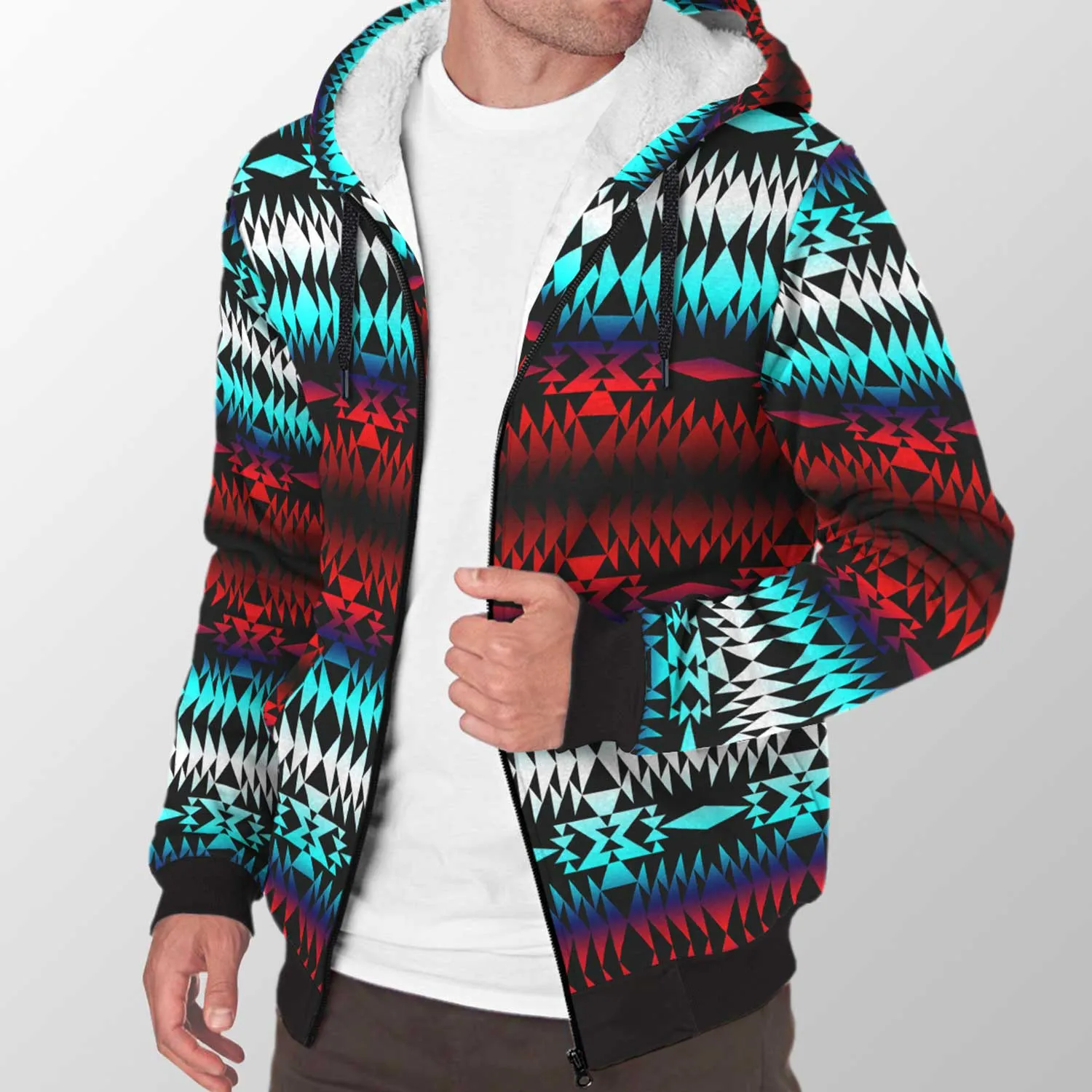 In Between Two Worlds Sherpa Hoodie