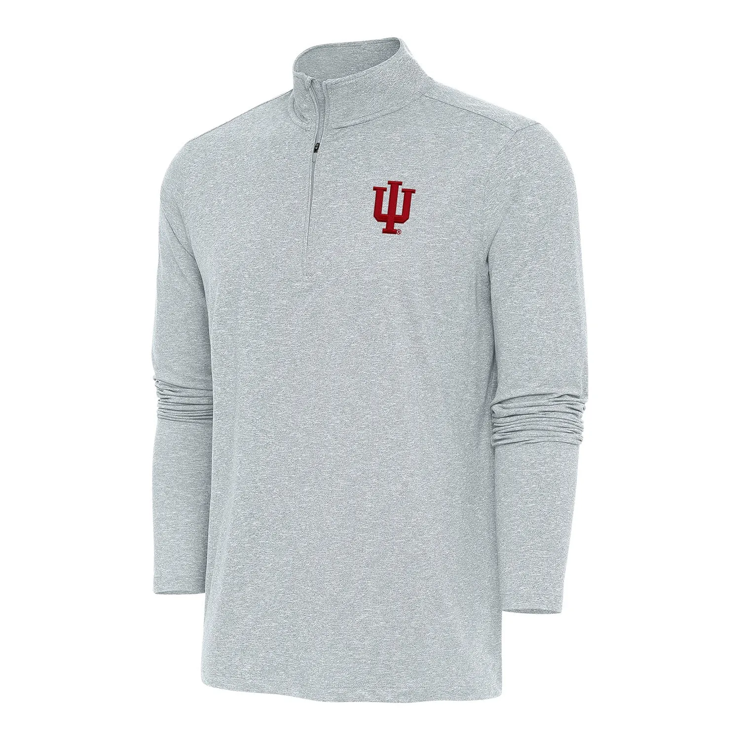 Indiana Hoosiers Hunk Trident 1/4 Zip Grey Jacket