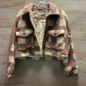 Jacket Faux Fur & Sherpa By Clothes Mentor In Multi-colored, Size: L