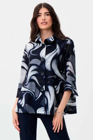 Joseph Ribkoff Navy/ Vanilla Jacket Style 231244