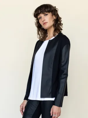 Leather and Ponti Jacket