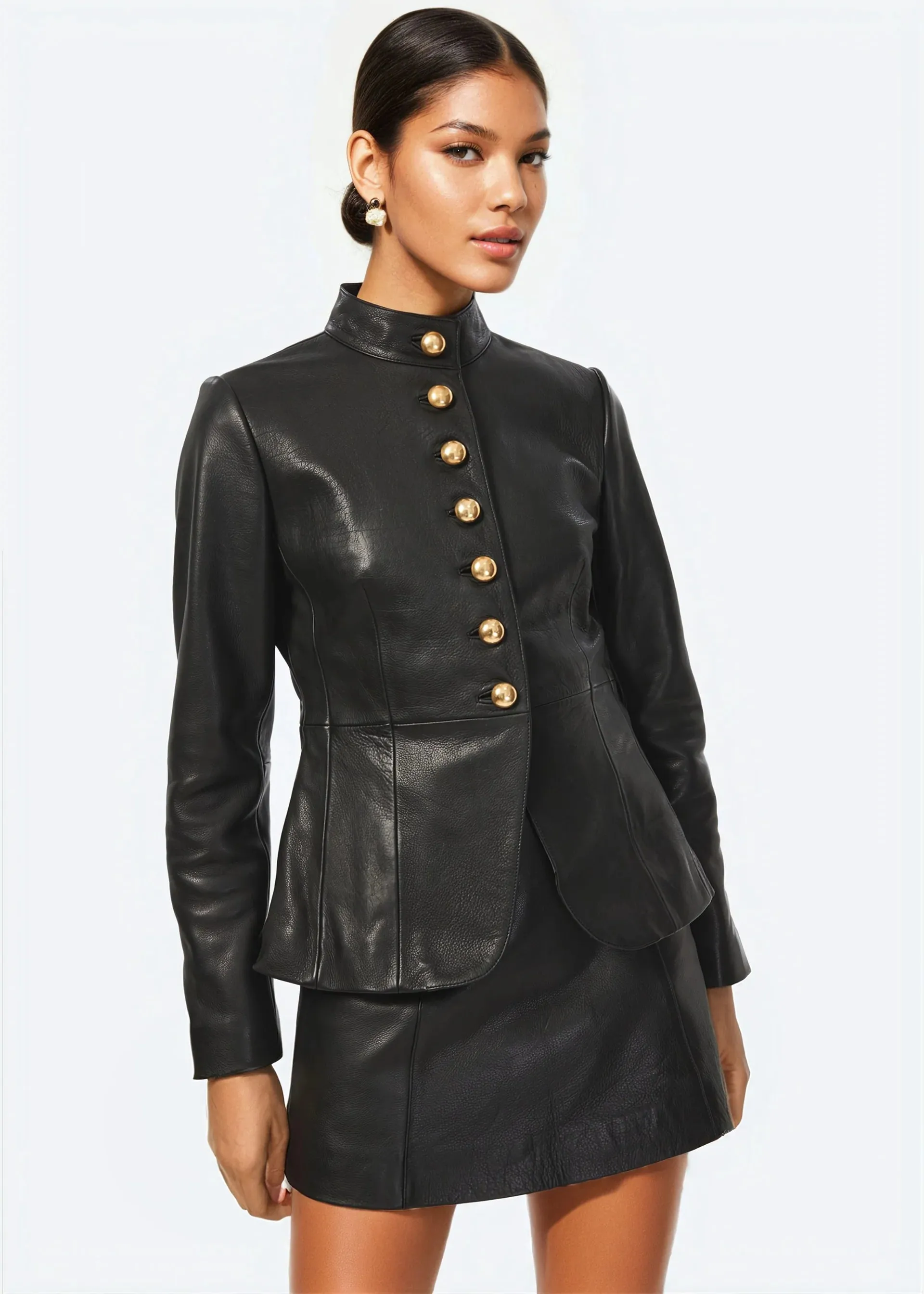 Lorraine Genuine Leather Jacket | Black