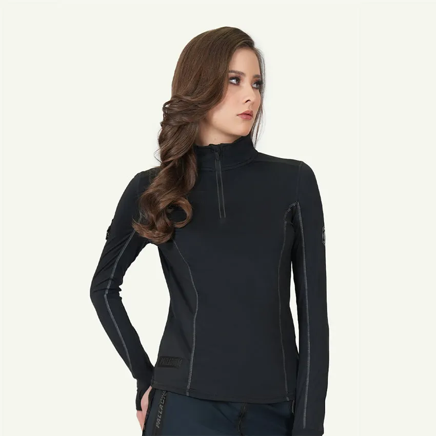 L/S TEE HALF ZIP WOMEN'S JACKET -  ANTHRACITE