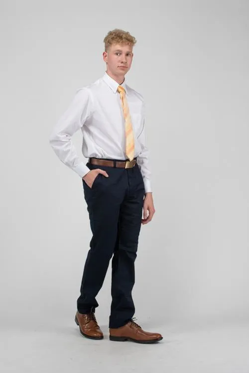 Men's Flat Front Slim Chino Pant