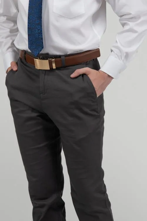 Men's Flat Front Slim Chino Pant