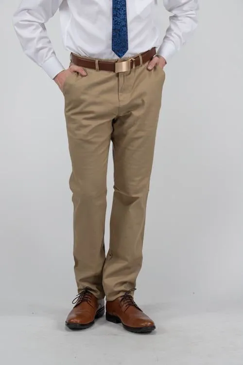 Men's Flat Front Slim Chino Pant