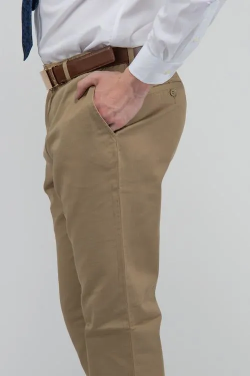 Men's Flat Front Slim Chino Pant