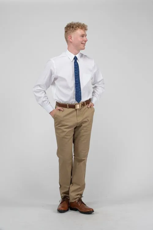 Men's Flat Front Slim Chino Pant