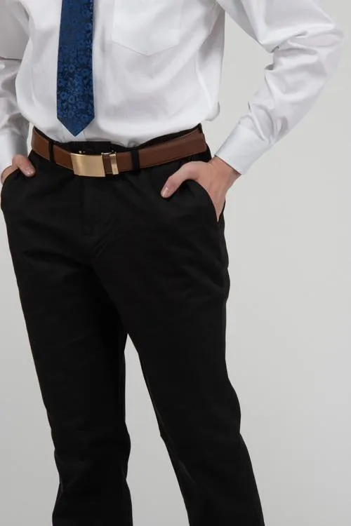 Men's Flat Front Slim Chino Pant