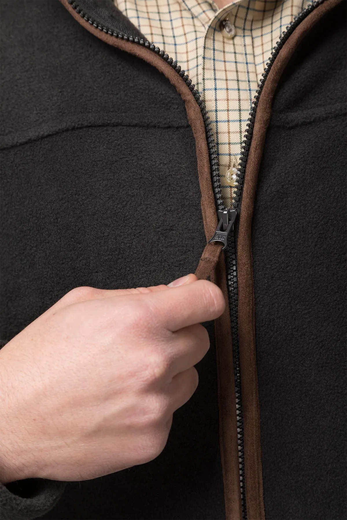 Men's Full Zip Fleece Jacket - Huggate