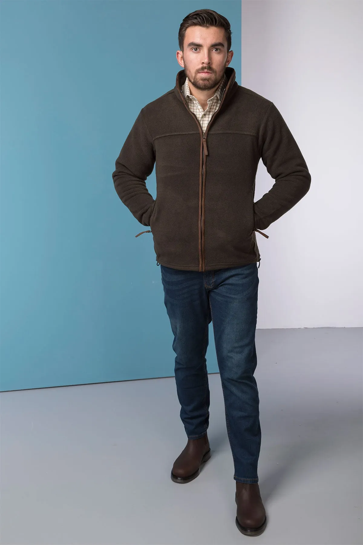 Men's Full Zip Fleece Jacket - Huggate