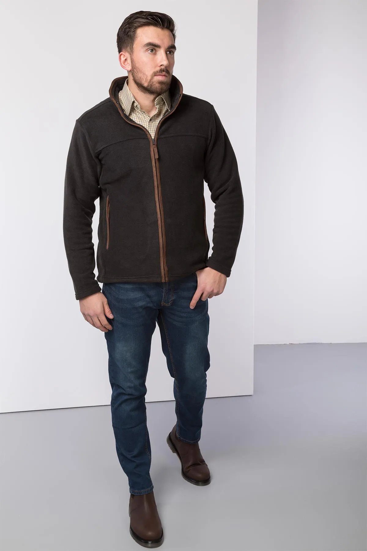 Men's Full Zip Fleece Jacket - Huggate