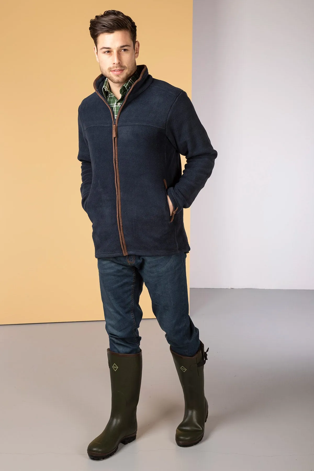 Men's Full Zip Fleece Jacket - Huggate