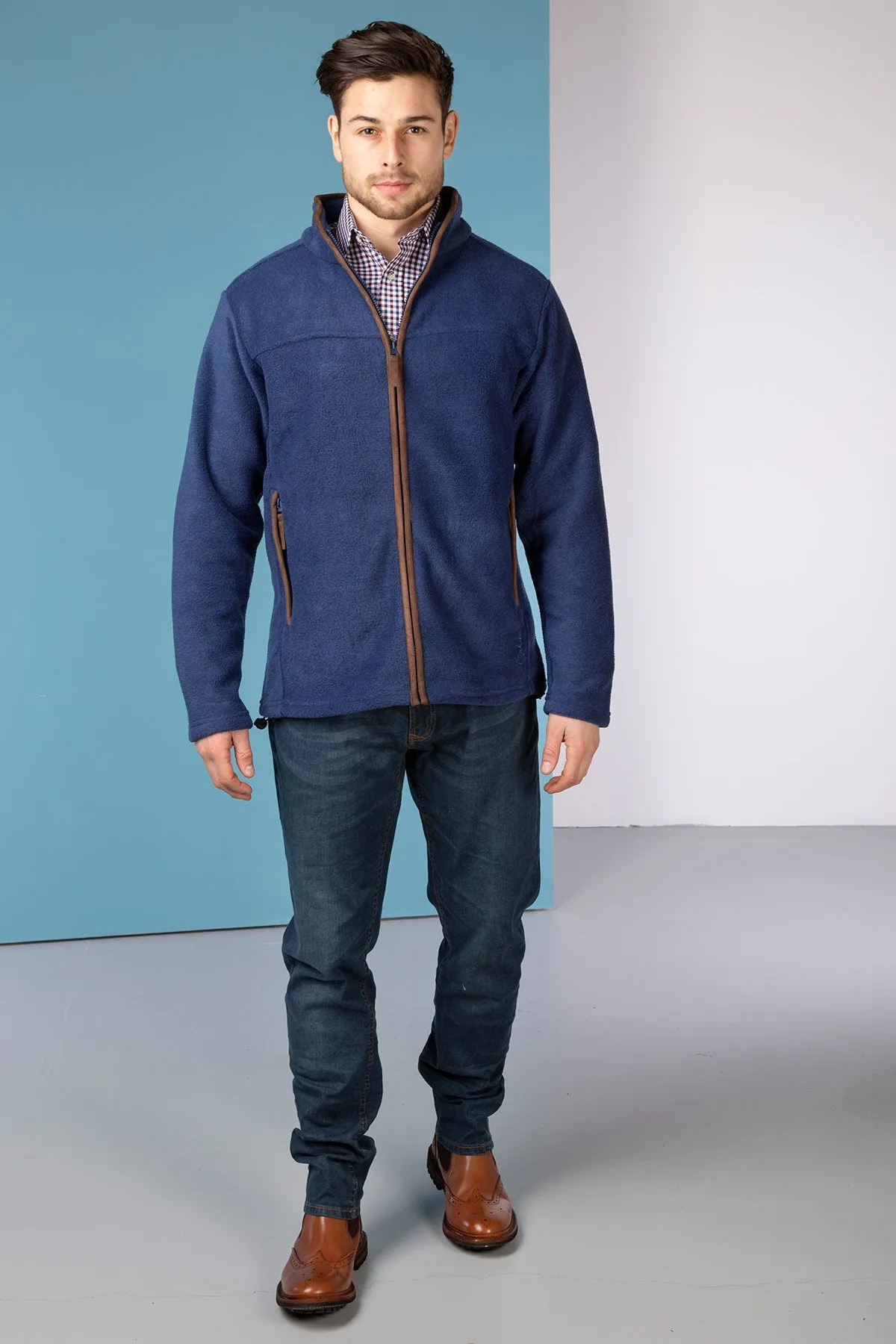 Men's Full Zip Fleece Jacket - Huggate