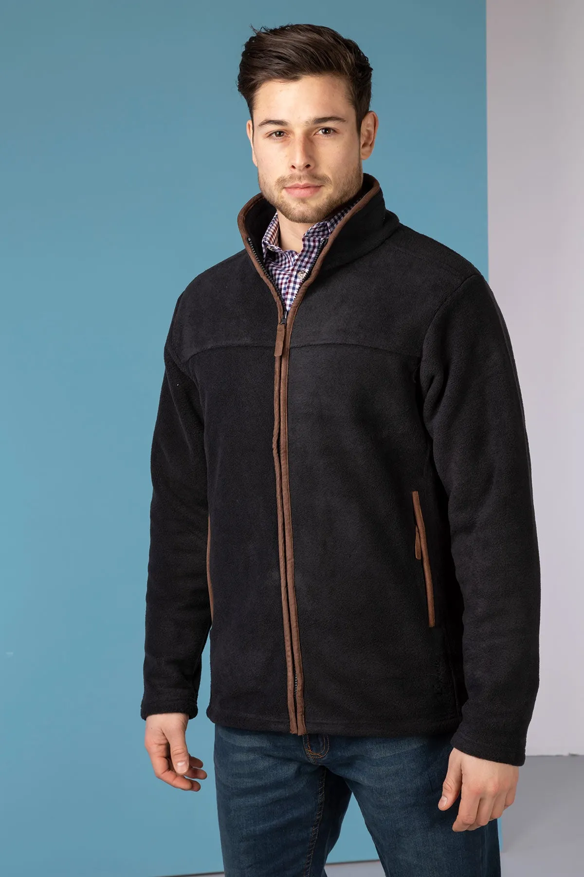 Men's Full Zip Fleece Jacket - Huggate